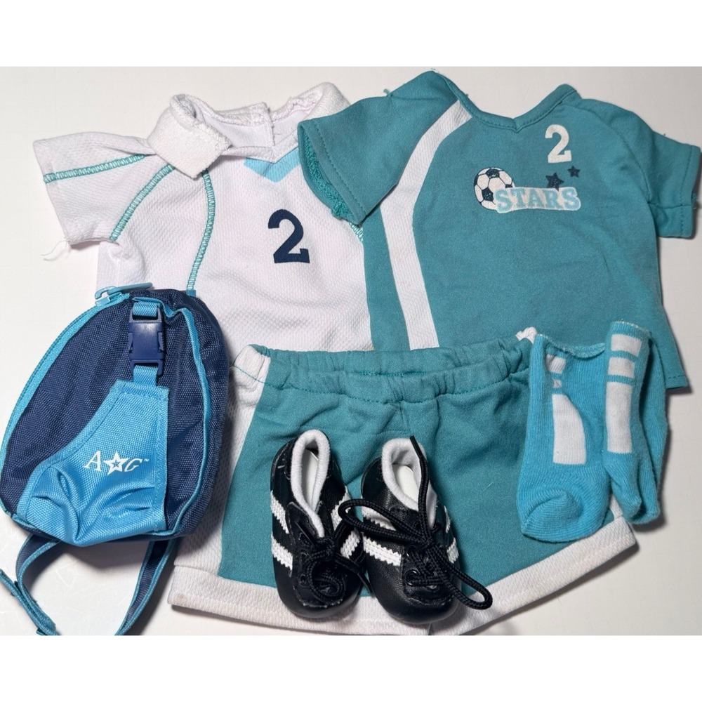 American Girl Doll Soccer Outfit set  2 in 1